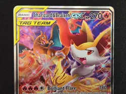 TCG POKEMON CHARIZARD AND BRAIXEN GX SM230 TAG TEAM PROMO HOLO 270 HP - Image 2