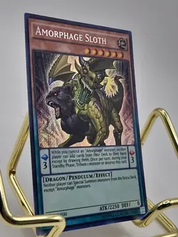 Yugioh Amorphage Sloth SHVI-EN030 Secret Rare Very Light Play - Image 2