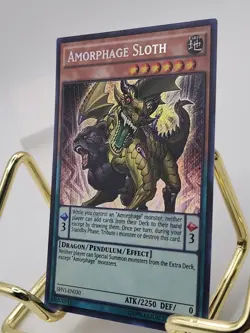Yugioh Amorphage Sloth SHVI-EN030 Secret Rare Very Light Play - Image 3