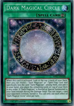 Yugioh Dark Magical Circle MP17-EN100 1st Edition Secret Rare NM - Image 1