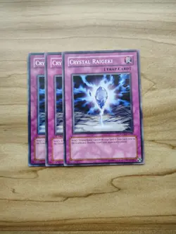 Yu-Gi-Oh! - Crystal Raigeki 3x - Full Playset Of Cards - Image 1