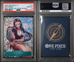 2025 ONE PIECE JAPANESE MINI-TIN PACK SET VOL.2 #111 NICO ROBIN PSA 10 - Image 3