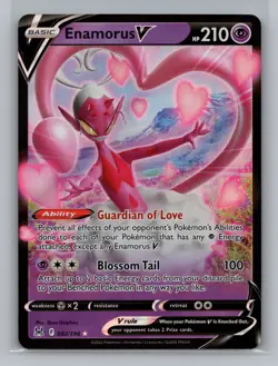 Pokemon Sword & Shield Lost Origin Enamorus V Full Art - NM #82/196 8704 - Image 1