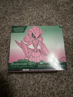 Pokemon TCG Paradox Rift Pokemon Center Exclusive Elite Trainer Box Iron Valiant - Image 1