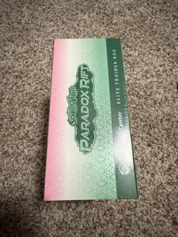 Pokemon TCG Paradox Rift Pokemon Center Exclusive Elite Trainer Box Iron Valiant - Image 3