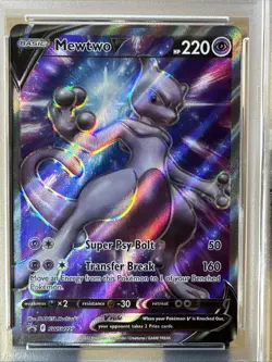 2022 Pokemon Go MEWTWO V 229 Full Art ETB Promo PSA 10 GEM MINT - Image 2