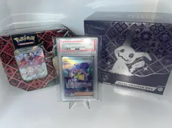 Rare Pokemon Bundle Paldean Fates ETB Charizard Tin Sealed Iono PSA Lot - Image 1