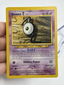Pokemon Unown G 27/105 Neo Destiny NM Pack Fresh WOTC English (A4) - Image 3