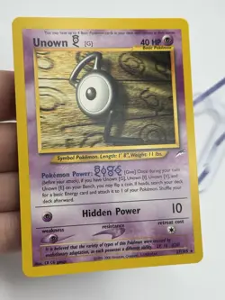 Pokemon Unown G 27/105 Neo Destiny NM Pack Fresh WOTC English (A4) - Image 4