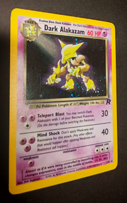 Dark Alakazam Holo Team Rocket 1/82 ENG - Pokemon Card Holo Rare - Image 3