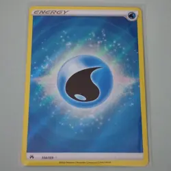 Pokemon TCG Crown Zenith Water Energy 154/159 Basic Energy Reverse Holo ENG - Image 1