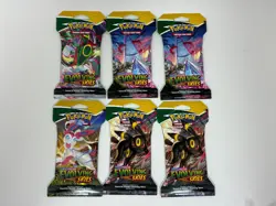 Pokemon TCG (6) Evolving Skies Booster Packs Sealed - Image 1