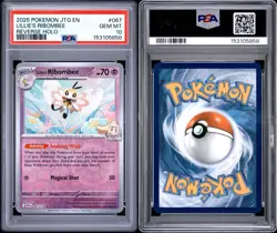2025 POKEMON JTG EN-JOURNEY TOGETHER | REVERSE HOLO LILLIE'S RIBOMBEE 067 PSA 10 - Image 3