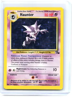 1999 Pokemon—Haunter #6/62 Fossil—Holo Rare Holo [Damaged] - Image 1
