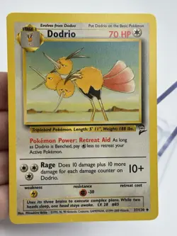 Pokemon Dodrio 37/130 Base Set 2 NM Pack Fresh WOTC English (A4) - Image 3