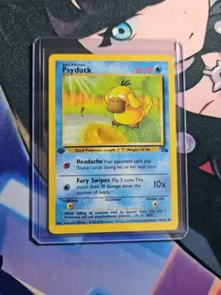 Psyduck Common #53 | 1st Edition Fossil Set Pokemon TCG MP+ - Image 5