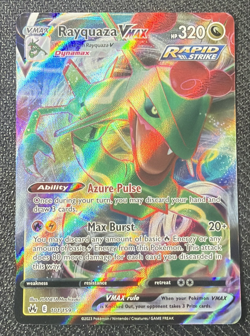 Pokemon Rayquaza VMAX Ultra Rare Holo 101/159 Crown Zenith Rapid Strike - Image 1