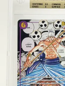 2026 ONE PIECE OP15 ADVENTURE ON KAMI'S ISLAND MANGA ALT ART #118 ENEL BGS 9.5 - Image 2