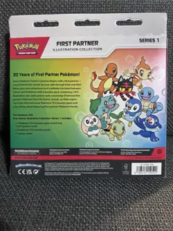 Pokemon TCG First Partner Illustration Collection Series 1 3 Packs 9 Cards Promo - Image 2