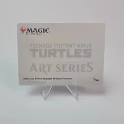 Leonardo, Sewer Samurai Art Card [GOLD STAMPED SIGNATURE] #1/54, MTG TMNT - Image 2