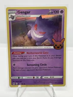 GENGAR Trick Or Trade 2023 Halloween STAMP BOOster Card 066/196 Pokemon TCG NM - Image 1