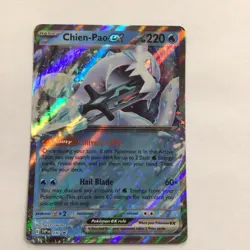 Pokemon TCG Chien-Pao EX Scarlet & Violet Paldea Evolved Holo Card - Image 1