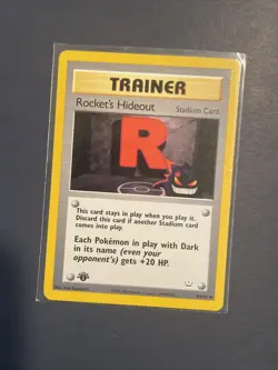 ROCKET’S HIDEOUT - 1st Edition Neo Revelation - 63/64 - Trainer - Pokemon - NM - Image 1