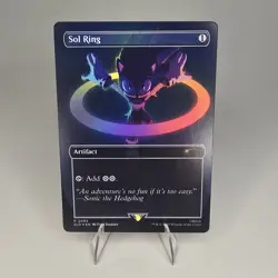 MTG Sol Ring #2093 Rainbow Foil Rare Secret Lair Drop Sonic Lightly Played - Image 1