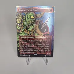 Okaun, Eye of Chaos MTG 380 Foil Reversible SL Borderless MP (See Description) - Image 3