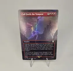 MTG Foil Call Forth the Tempest Lord of the Rings Tales of Middle Earth LP - Image 1