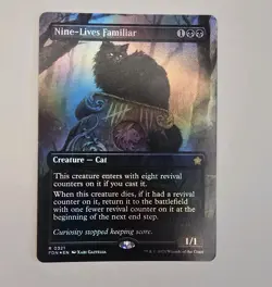 MTG Nine-Lives Familiar (321/789) Magic The Gathering Foundations LP FOIL - Image 1