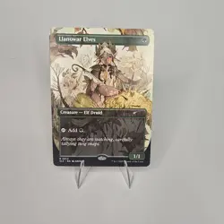 MTG Llanowar Elves 0012 Borderless Encyclopedia Countdown NM Non-Foil - Image 1