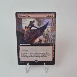 City on Fire (Extended Art) 363 March of the Machine MTG Non-Foil Lightly Played - Image 1