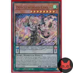 Yugioh DoSolfachord Coolia ANGU-EN021 Ultra Rare 1st Edition - Image 1