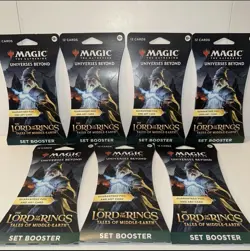 MTG The Lord of the Rings: Tales of Middle-Earth Sleeved Set Booster Packs 7 lot - Image 1