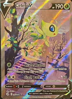 Celebi V Swsh08 Fusion Strike 245/264 Full Art Holo Ultra Rare English 190 HP - Image 1