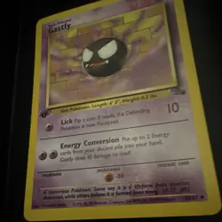 WotC Pokemon TCG Gastly 33/62 Fossil 1st Ed Regular Uncommon 50HP 1999 Vintage - Image 3