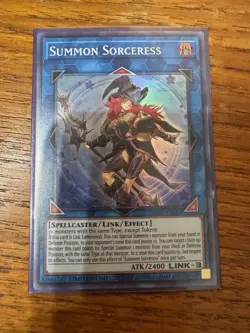 Yugioh Summon Sorceress SOFU-ENSE2 LP Limited Super Rare - Image 1
