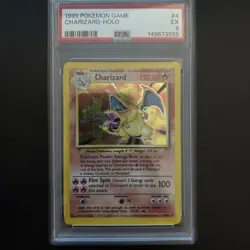 Pokemon TCG Charizard Holo 4/102 Base Set PSA 5 (1999) - Image 1