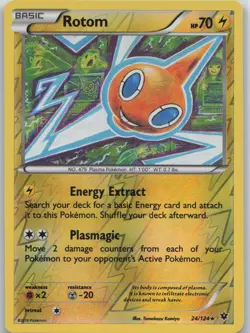 Rotom 24/124 Rare Fates Collide Pokemon Reverse Holo Near Mint - Image 1