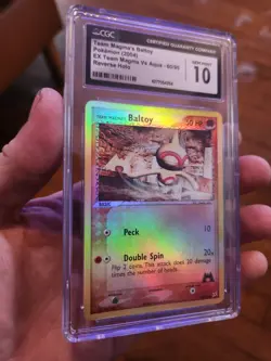 (POP 3) CGC 10 Pokemon TCG Team Magma's Baltoy EX Team V Aqua Reverse Holo 60/95 - Image 1