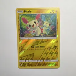 Pokemon Plusle 33/73 Shining Legends Reverse Holo Common Basic 70HP Tag Team Bo… - Image 1