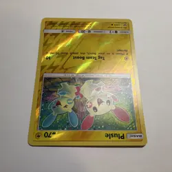 Pokemon Plusle 33/73 Shining Legends Reverse Holo Common Basic 70HP Tag Team Bo… - Image 3