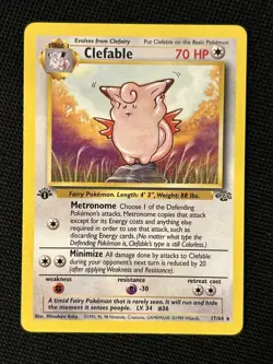 Pokemon Clefable 17/64 (1st Edition) Jungle *Near Mint* ‘Never Played Card’ - Image 1