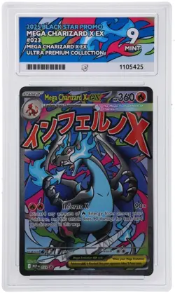 Pokemon Mega Charizard MEP 023 - Black Star Promo Ace 9 - fresh grade - Image 1