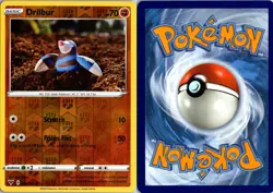 Drilbur 091/185 Common Vivid Voltage Pokemon Reverse Holo Near Mint - Image 3
