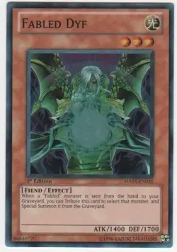 Fabled Dyf - HA03-EN036 - Super Rare - Unlimited Edition - Lightly Played - Image 1
