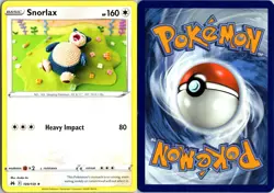 Snorlax 109/159 Rare Crown Zenith Pokemon Near Mint Asako Ito Crochet Art - Image 3
