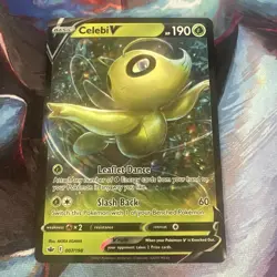 2021 Celebi V 007/198 Pokemon Chilling Reign Full Art Ultra Rare - Image 1