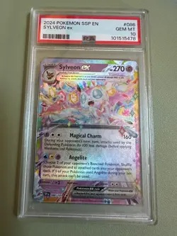 PSA 10 Sylveon EX 086/191 Surging Sparks Ultra Rare Pokemon 2024 - Image 1